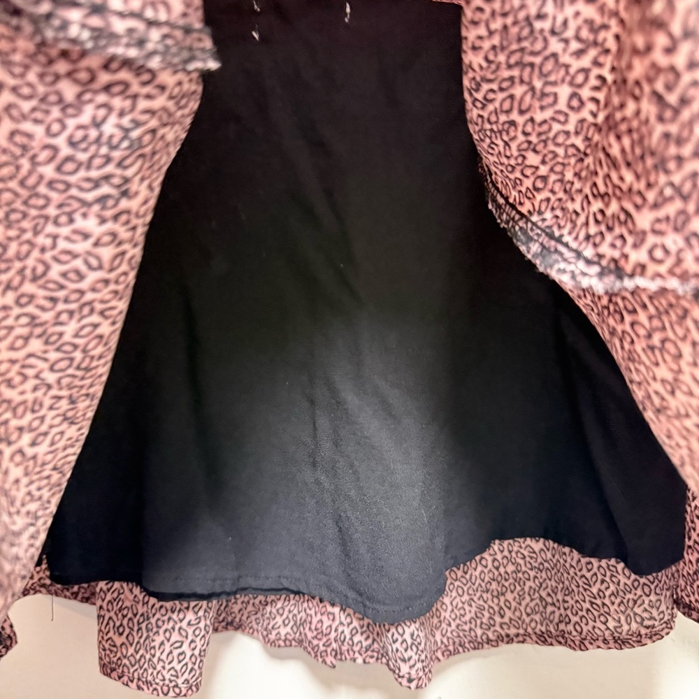 Urban Outfitters Pink Leopard Skater Skirt Size M - Picture 4 of 9